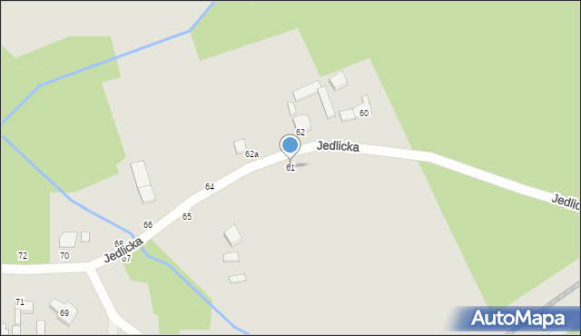 Zgierz, Jedlicka, 61, mapa Zgierz