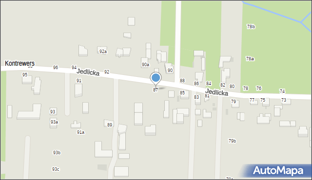 Zgierz, Jedlicka, 87, mapa Zgierz