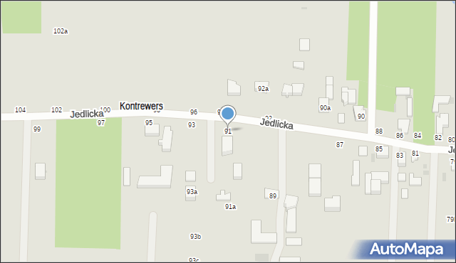 Zgierz, Jedlicka, 91, mapa Zgierz