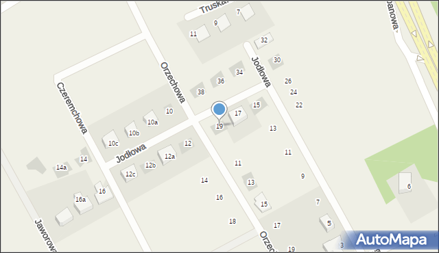 Bartąg, Jodłowa, 19, mapa Bartąg