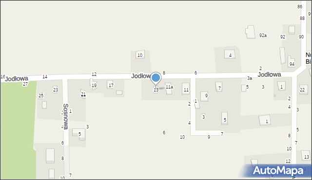 Biskupice, Jodłowa, 15, mapa Biskupice