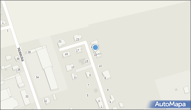 Chodzież, Józefiaka Kazimierza, ks., 12, mapa Chodzież