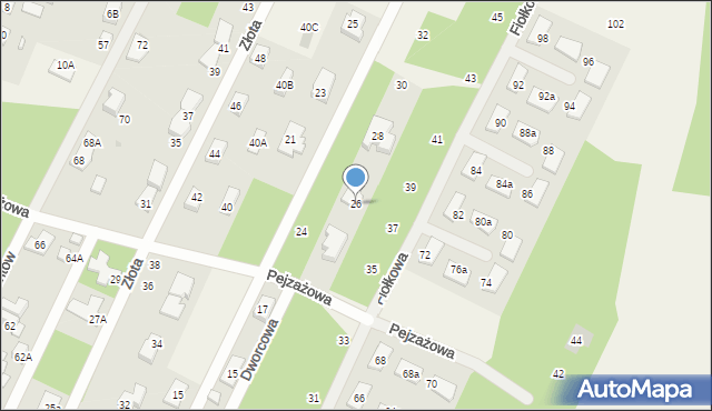 Chotomów, Jodłowa, 26, mapa Chotomów