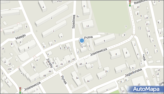 Dąbrowa Tarnowska, Joselewicza Berka, płk., 1, mapa Dąbrowa Tarnowska