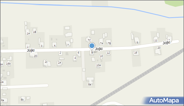 Gierałtowice, Jojki, 8, mapa Gierałtowice