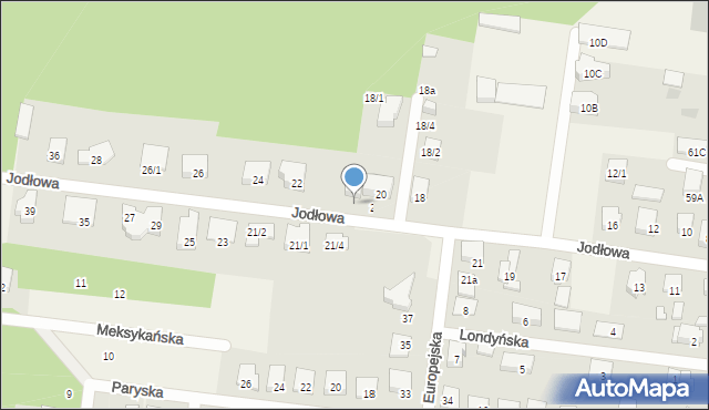 Grabówka, Jodłowa, 20/2, mapa Grabówka