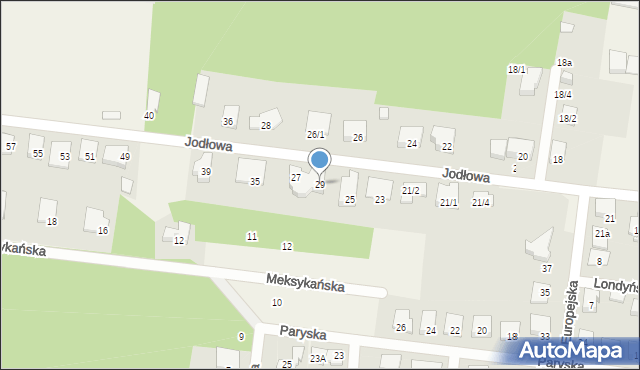 Grabówka, Jodłowa, 29, mapa Grabówka