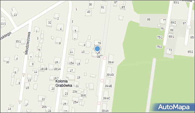 Grabówka, Jodłowa, 79B, mapa Grabówka