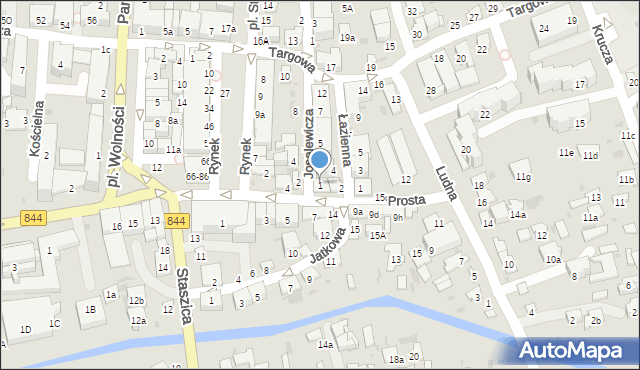 Hrubieszów, Joselewicza Berka, płk., 1, mapa Hrubieszów