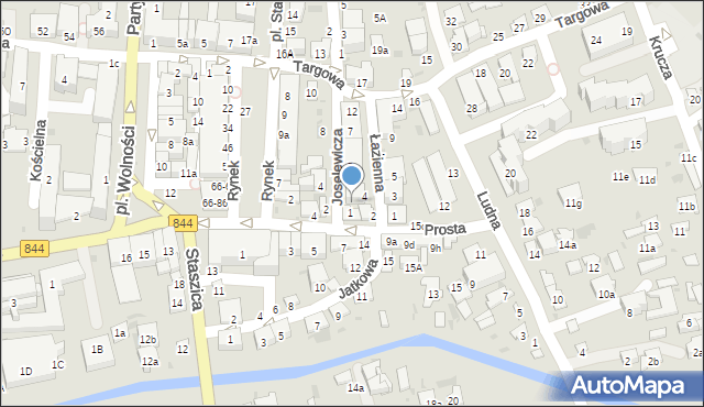 Hrubieszów, Joselewicza Berka, płk., 3, mapa Hrubieszów