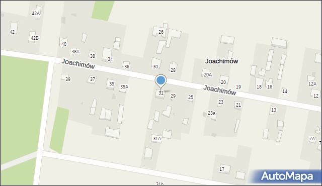 Joachimów, Joachimów, 31, mapa Joachimów