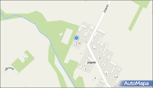 Joanin, Joanin, 1, mapa Joanin