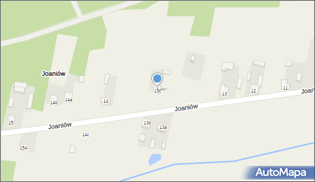 Joaniów, Joaniów, 13c, mapa Joaniów