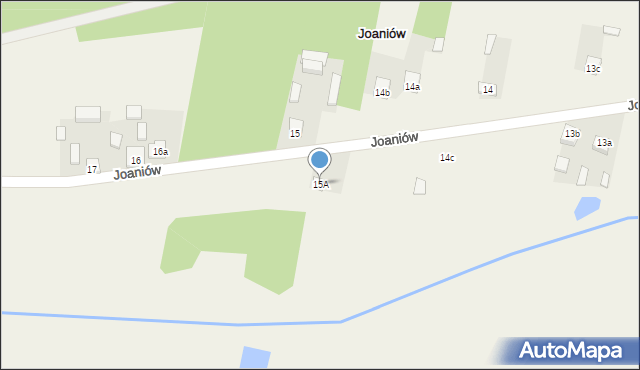 Joaniów, Joaniów, 15A, mapa Joaniów