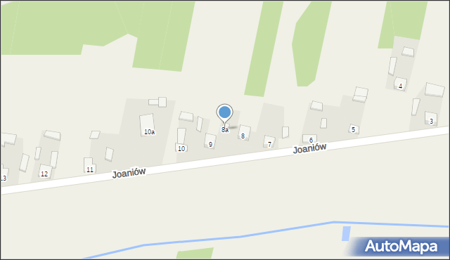 Joaniów, Joaniów, 8a, mapa Joaniów