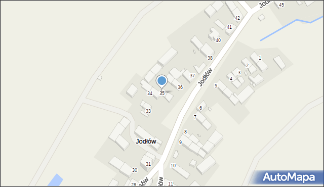 Jodłów, Jodłów, 35, mapa Jodłów