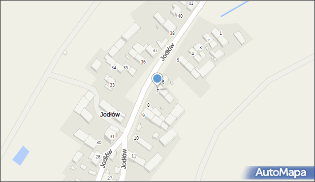 Jodłów, Jodłów, 7, mapa Jodłów