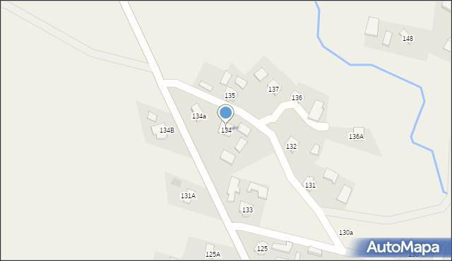 Jodłowa, Jodłowa, 134, mapa Jodłowa