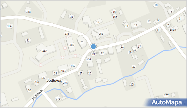 Jodłowa, Jodłowa, 24, mapa Jodłowa