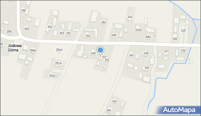 Jodłowa, Jodłowa, 345, mapa Jodłowa