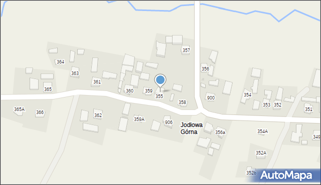 Jodłowa, Jodłowa, 355A, mapa Jodłowa