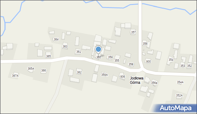 Jodłowa, Jodłowa, 360, mapa Jodłowa