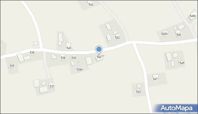 Jodłowa, Jodłowa, 541, mapa Jodłowa