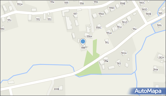 Jodłowa, Jodłowa, 556, mapa Jodłowa