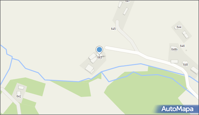 Jodłowa, Jodłowa, 643, mapa Jodłowa