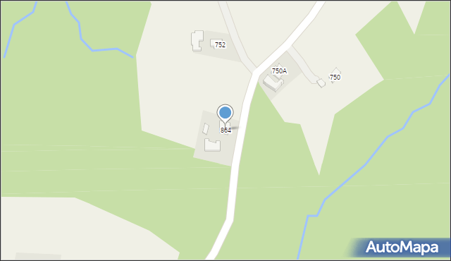 Jodłowa, Jodłowa, 864, mapa Jodłowa