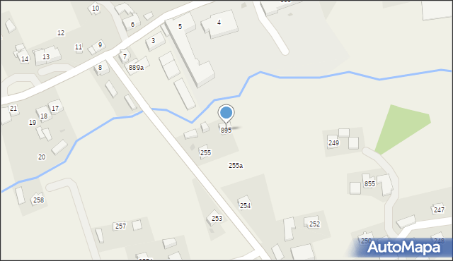 Jodłowa, Jodłowa, 895, mapa Jodłowa