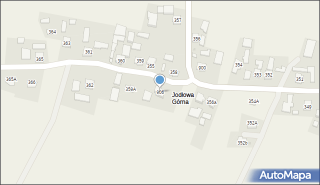 Jodłowa, Jodłowa, 906, mapa Jodłowa