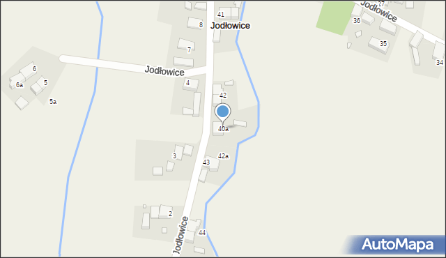 Jodłowice, Jodłowice, 40a, mapa Jodłowice