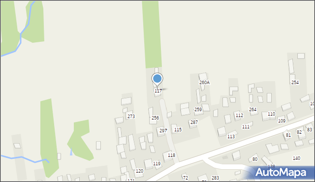 Jodłówka, Jodłówka, 117, mapa Jodłówka