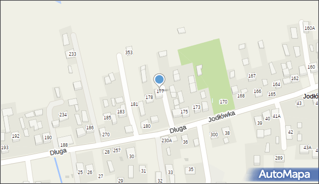 Jodłówka, Jodłówka, 177, mapa Jodłówka