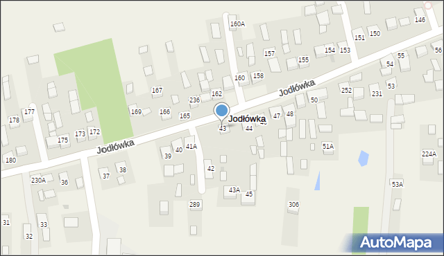 Jodłówka, Jodłówka, 43, mapa Jodłówka