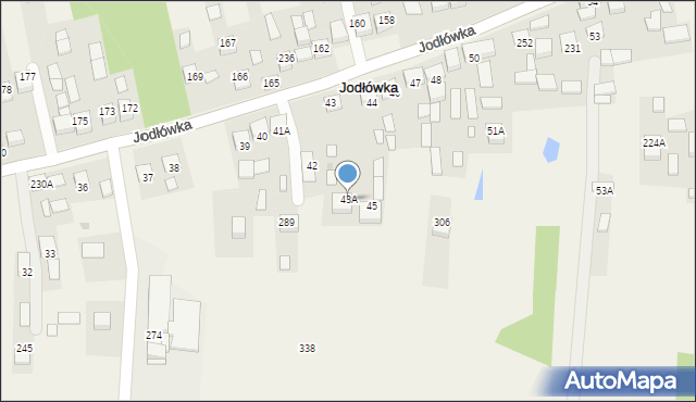 Jodłówka, Jodłówka, 43A, mapa Jodłówka