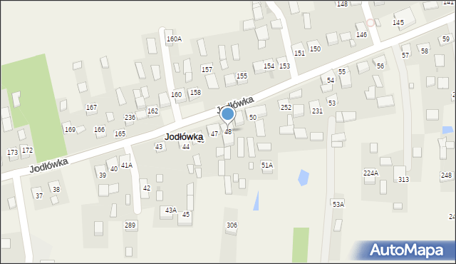 Jodłówka, Jodłówka, 48, mapa Jodłówka