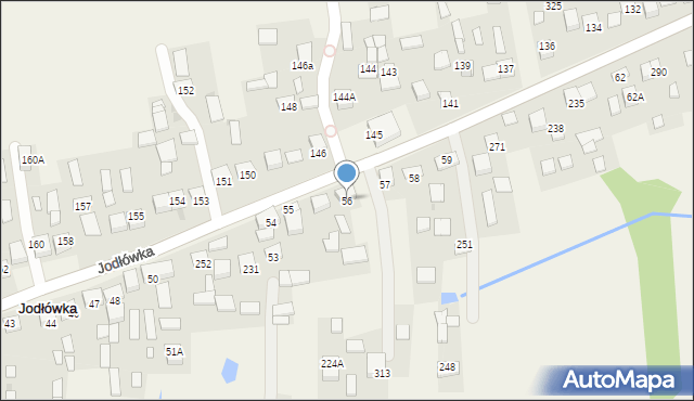 Jodłówka, Jodłówka, 56, mapa Jodłówka