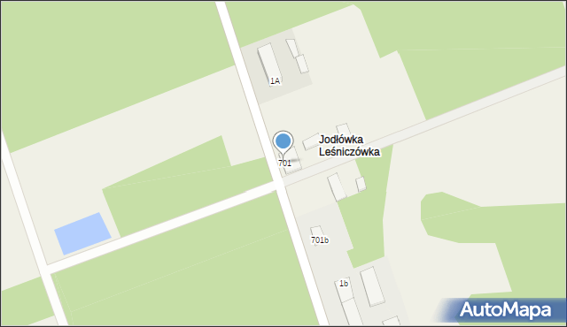 Jodłówka, Jodłówka, 701, mapa Jodłówka