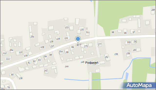 Jodłówka, Jodłówka, 90, mapa Jodłówka