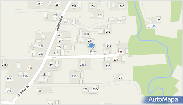 Jodłówka, Jodłówka, 241, mapa Jodłówka