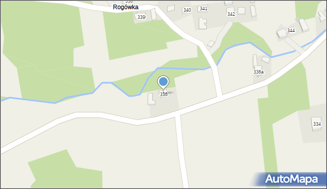 Jodłówka, Jodłówka, 336, mapa Jodłówka