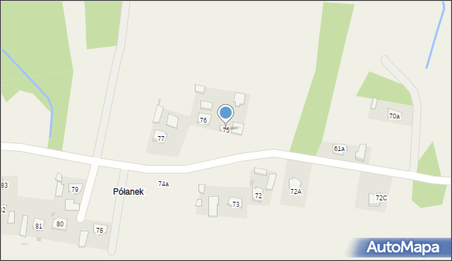 Jodłówka, Jodłówka, 75, mapa Jodłówka