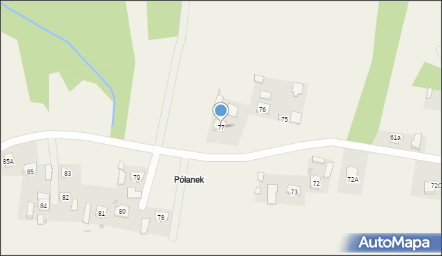 Jodłówka, Jodłówka, 77, mapa Jodłówka