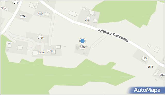 Jodłówka Tuchowska, Jodłówka Tuchowska, 269A, mapa Jodłówka Tuchowska