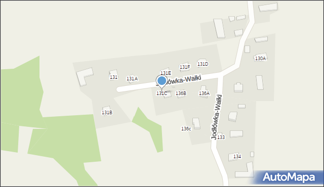 Jodłówka-Wałki, Jodłówka-Wałki, 131C, mapa Jodłówka-Wałki