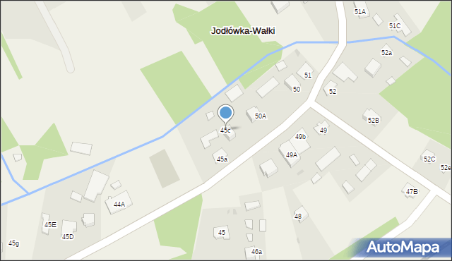 Jodłówka-Wałki, Jodłówka-Wałki, 45c, mapa Jodłówka-Wałki