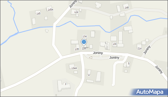 Joniny, Joniny, 226, mapa Joniny