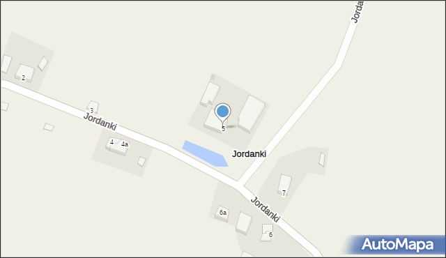 Jordanki, Jordanki, 5, mapa Jordanki